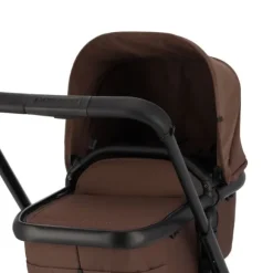 Dubatti One E6 Kinderwagen 2-in-1 - Black / Walnut Brown