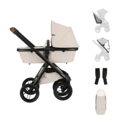 Dubatti One E6 Kinderwagen 2-in-1 - Dark Brown / Walnut Brown