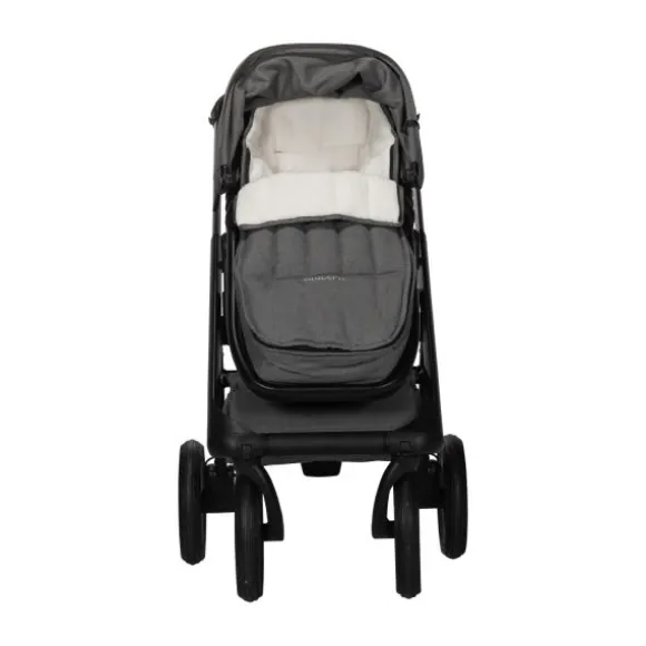 Dubatti One E5 Kinderwagen 2-in-1 Grey Frame Black/Cognac