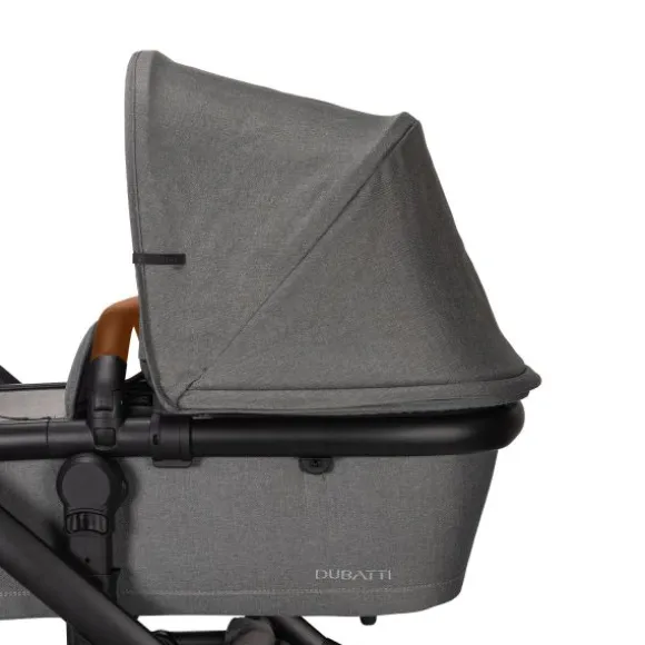 Dubatti One E5 Kinderwagen 2-in-1 Grey Frame Black/Cognac