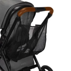 Dubatti One E5 Kinderwagen 2-in-1 Grey Frame Black/Cognac