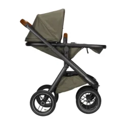 Dubatti One E5 Kinderwagen 2-in-1 Grey Frame Black/Cognac