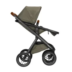 Dubatti One E5 Kinderwagen 2-in-1 Grey Frame Black/Cognac