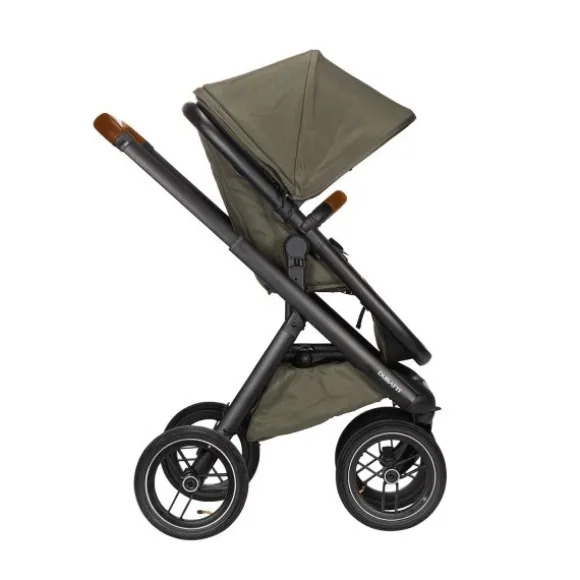 Dubatti One E5 Kinderwagen 2-in-1 Grey Frame Black/Cognac