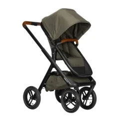 Dubatti One E5 Kinderwagen 2-in-1 Grey Frame Black/Cognac