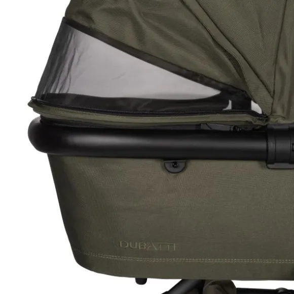 Dubatti One E5 Kinderwagen 2-in-1 Grey Frame Black/Cognac