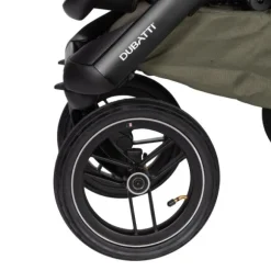 Dubatti One E5 Kinderwagen 2-in-1 Grey Frame Black/Cognac