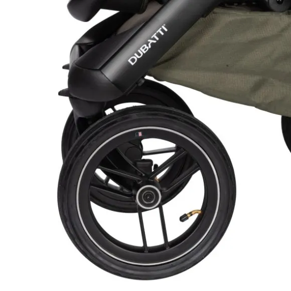 Dubatti One E5 Kinderwagen 2-in-1 Grey Frame Black/Cognac