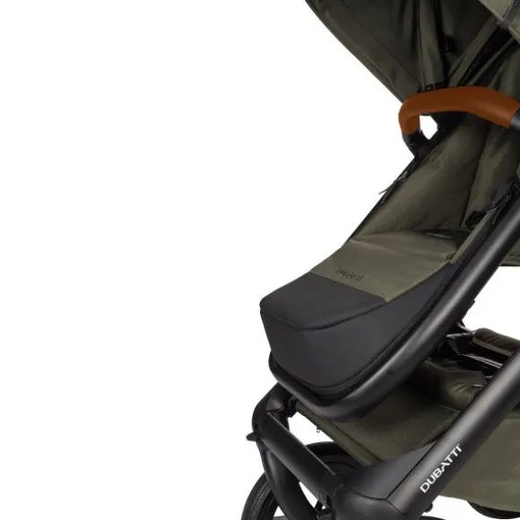 Dubatti One E5 Kinderwagen 2-in-1 Grey Frame Black/Cognac