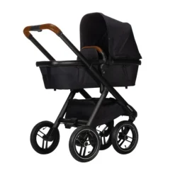 Dubatti One E5 Kinderwagen 2-in-1 Grey Frame Black/Cognac
