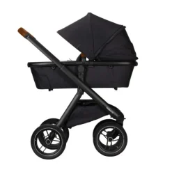 Dubatti One E5 Kinderwagen 2-in-1 Grey Frame Black/Cognac
