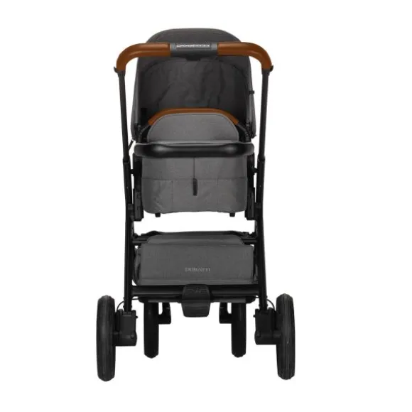 Dubatti One E5 Kinderwagen 2-in-1 Grey Frame Black/Cognac