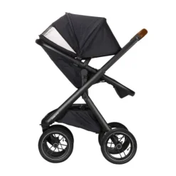 Dubatti One E5 Kinderwagen 2-in-1 Grey Frame Black/Cognac