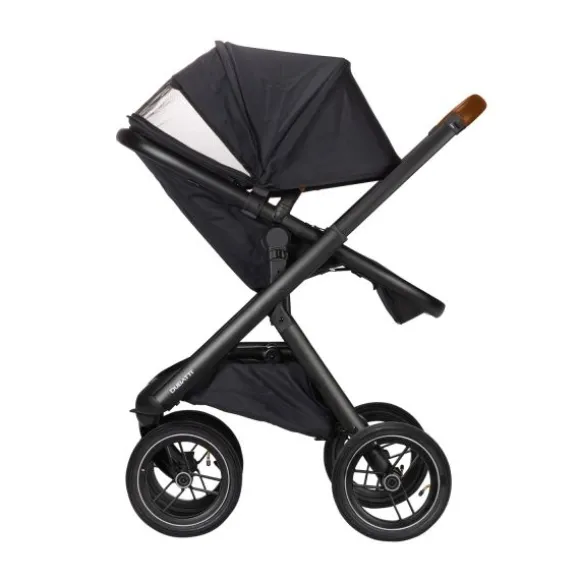 Dubatti One E5 Kinderwagen 2-in-1 Grey Frame Black/Cognac