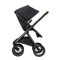Dubatti One E5 Kinderwagen 2-in-1 Grey Frame Black/Cognac