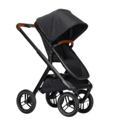 Dubatti One E5 Kinderwagen 2-in-1 Grey Frame Black/Cognac