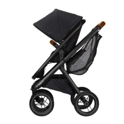 Dubatti One E5 Kinderwagen 2-in-1 Grey Frame Black/Cognac