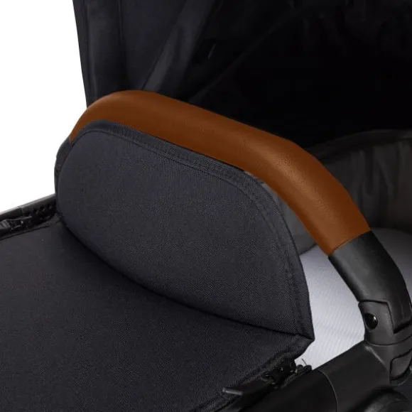 Dubatti One E5 Kinderwagen 2-in-1 Grey Frame Black/Cognac