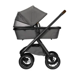 Dubatti One E5 Kinderwagen 2-in-1 Grey Frame Black/Dark Brown