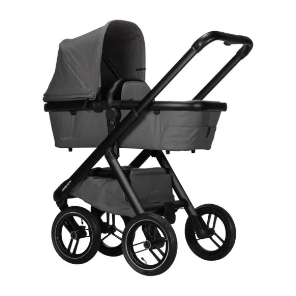 Dubatti One E5 Kinderwagen 2-in-1 Grey Frame Black/Black