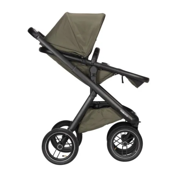Dubatti One E5 Kinderwagen 2-in-1 Grey Frame Black/Black