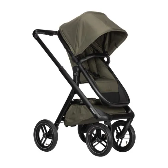 Dubatti One E5 Kinderwagen 2-in-1 Grey Frame Black/Black