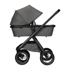 Dubatti One E5 Kinderwagen 2-in-1 Grey Frame Black/Black