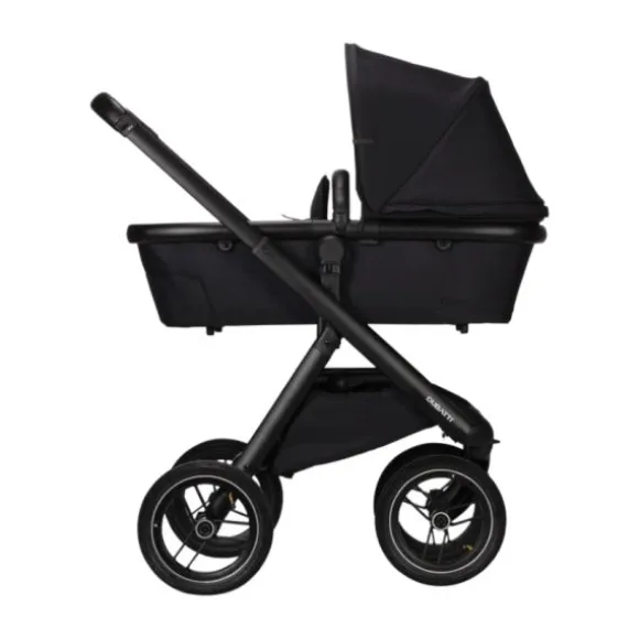 Dubatti One E5 Kinderwagen 2-in-1 Grey Frame Black/Black