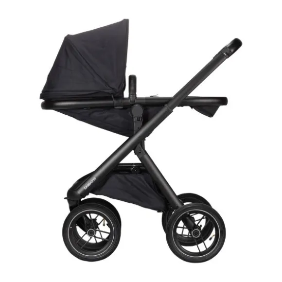 Dubatti One E5 Kinderwagen 2-in-1 Grey Frame Black/Black
