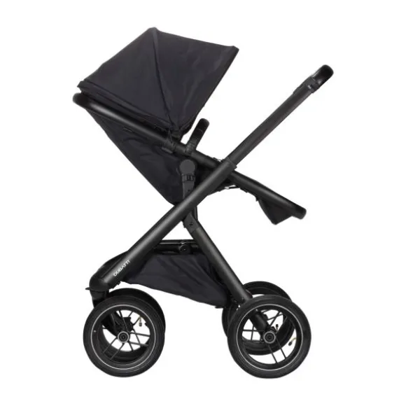 Dubatti One E5 Kinderwagen 2-in-1 Grey Frame Black/Black