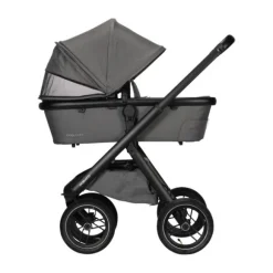 Dubatti One E5 Kinderwagen 2-in-1 Grey Frame Black/Black
