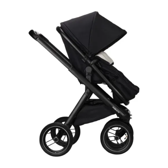 Dubatti One E5 Kinderwagen 2-in-1 Grey Frame Black/Black