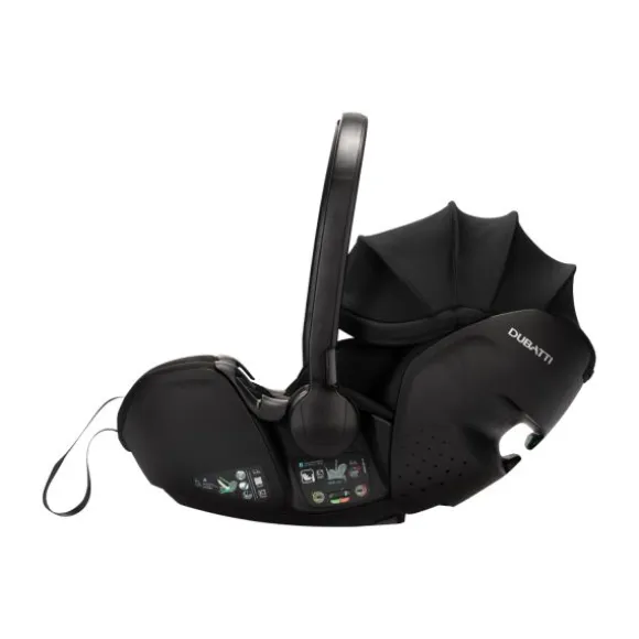 Dubatti One E5 Kinderwagen 2-in-1 Grey Frame Black/Black