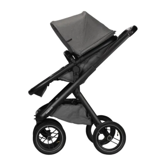 Dubatti One E5 Kinderwagen 2-in-1 Grey Frame Black/Black