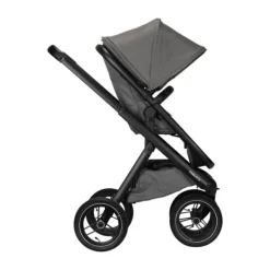 Dubatti One E5 Kinderwagen 2-in-1 Grey Frame Black/Black