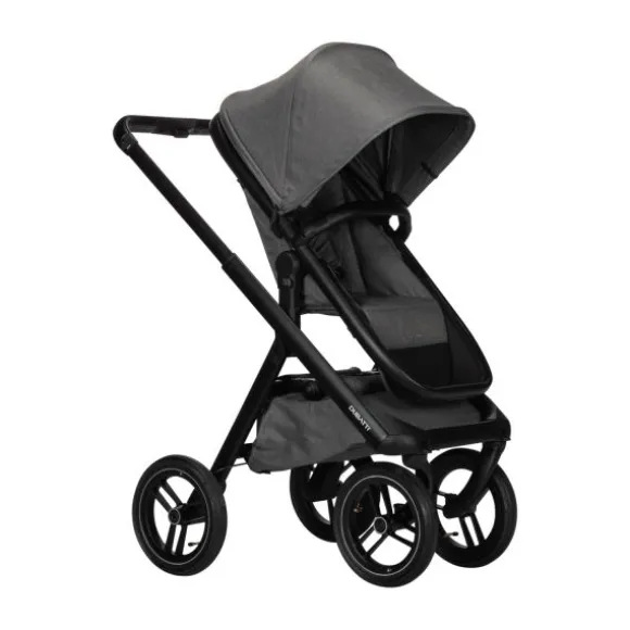 Dubatti One E5 Kinderwagen 2-in-1 Grey Frame Black/Black