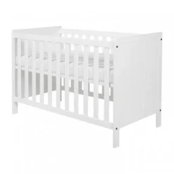 Europe Baby Ledikant 60-120 Wit / Commode 3 Laden / Hanglegkast 2 Deuren Ralph