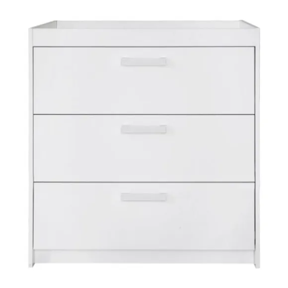 Europe Baby Ledikant 60-120 Wit / Commode 3 Laden / Hanglegkast 2 Deuren Ralph