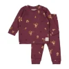 Feetje Bonnie Bouquet Pyjama - Maat 68 - Wijn Melange