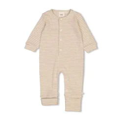Feetje Boxpak Met Voet Rib Streep The Magic is in You Taupe Melange 44