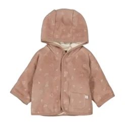 Feetje Fall Favorites Omkeerbaar Jasje Velours Met Capuchon - Maat 50 - Hazelnoot