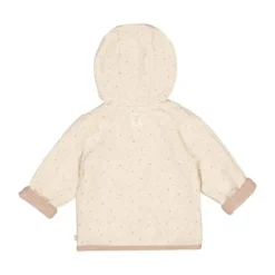Feetje Jas Met Capuchon Omkeerbaar Print The Magic Is In You Taupe Melange 74