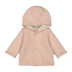 Feetje Jas Met Capuchon Omkeerbaar Print The Magic Is In You Roze 50