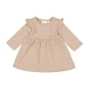 Feetje Jurk Print The Magic Is In You Taupe Melange 68