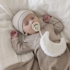 Feetje Muts Rib The Magic Is In You Taupe Melange 2