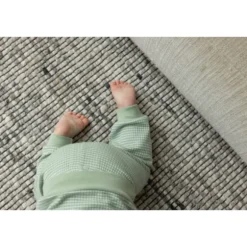 Feetje Pyjama Wafel Groen melange mt 56