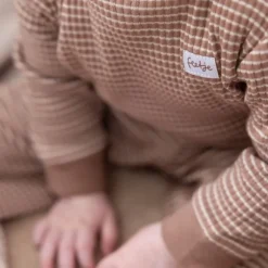 Feetje Pyjama Wafel Groen melange mt 56