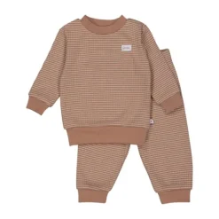Feetje Pyjama Wafel Groen melange mt 56