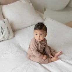 Feetje Pyjama Wafel Groen melange mt 56
