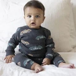 Feetje Ricky Racer Pyjama - Maat 68 - Antraciet Melange